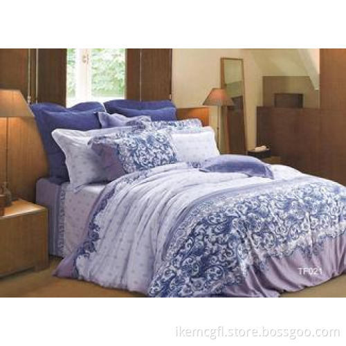 Double Luxury Purple Teen Sateen Bedding Sets King With Bre